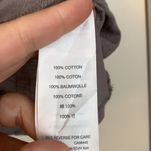 JCrew Gray Sequin Scoopneck Tee Size Small - Picture 7 of 8